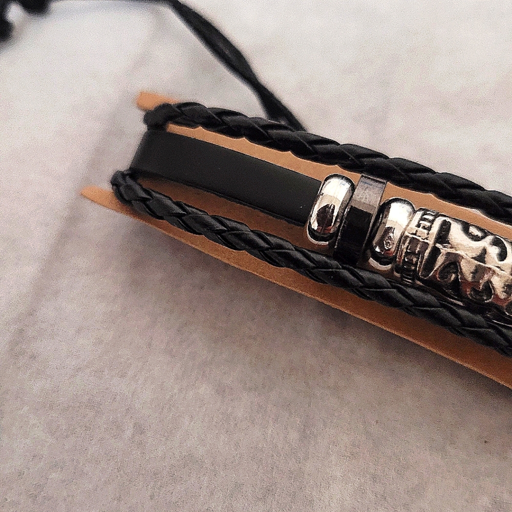 Men's PU Leather Bracelet.